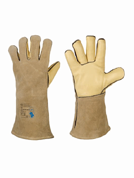 Краги кожа, спилок WELDER-PROFI 4