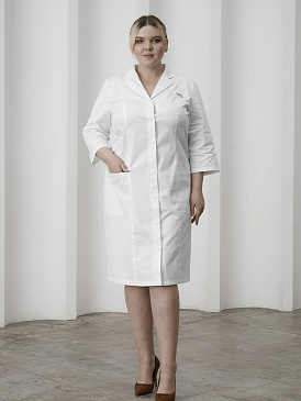 Халат медицинский женский 3/4 Экстра А133Б