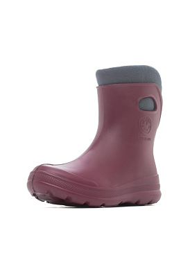 Сапоги ЭВА укороченные утеплённые бордовые