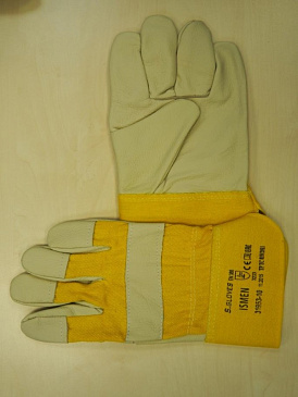 Перчатки рабочие ISMEN комбинир. кожа фурнит. сшитая лад.