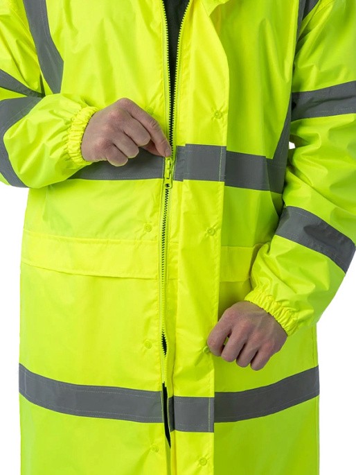 Сигнальный плащ-дождевик Brodeks KS252