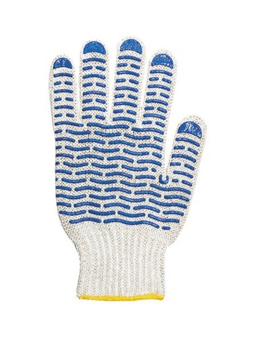 Перчатки рабочие х/б с ПВХ ВОЛНА 10 класс