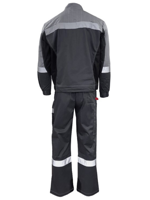 Костюм «Формула Коттон» ПКК т/серый, св-серый/черный С СОП