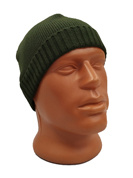 Шапка трикотажная с отворотом