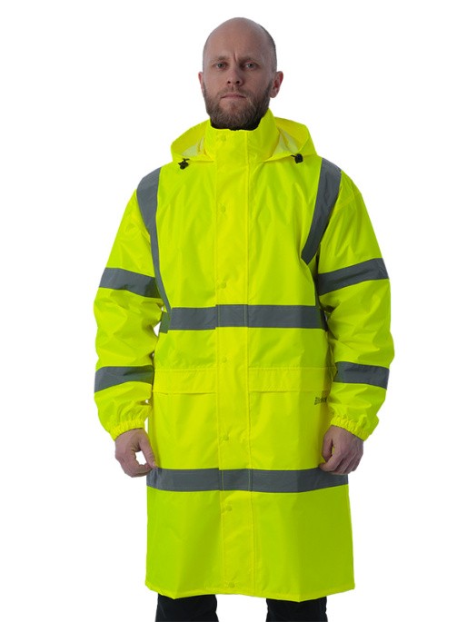 Сигнальный плащ-дождевик Brodeks KS252