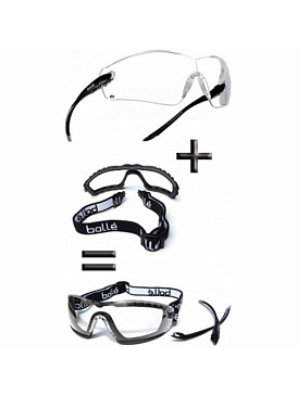 Очки защитные BOLLE COBRA резинка + обтюратор
