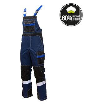 Костюм ФОРМУЛА КОТТОН ПКК т/синий, василек/черный С СОП