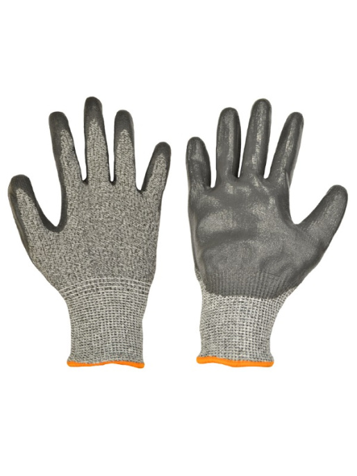 Перчатки рабочие CARPI антипорезные с нитриловым покрытием