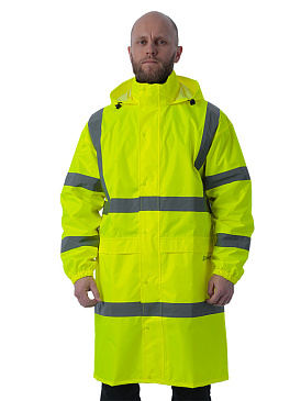 Сигнальный плащ-дождевик Brodeks KS252