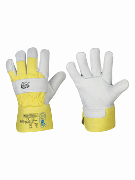 Перчатки рабочие EISBAR кожа, ткань