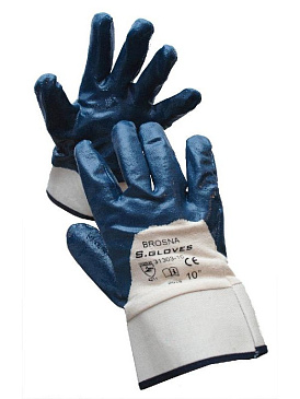 Перчатки рабочие BROSNA  с нитриловым покрытием