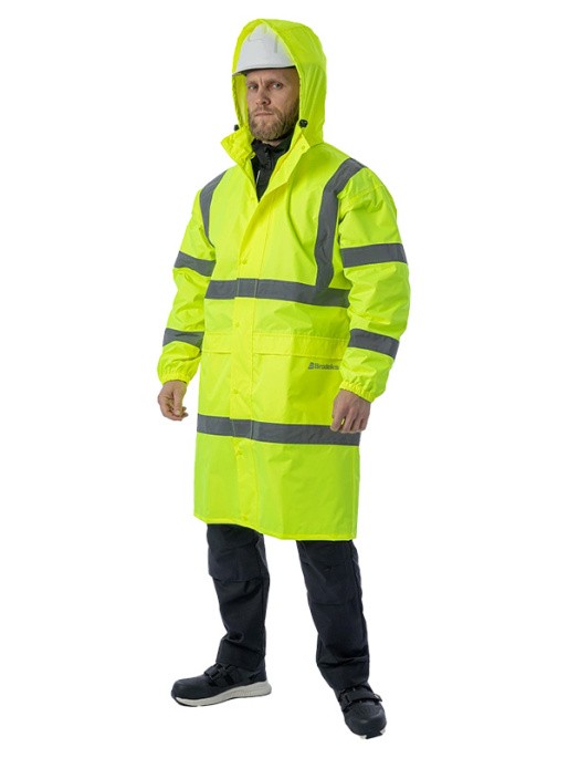 Сигнальный плащ-дождевик Brodeks KS252