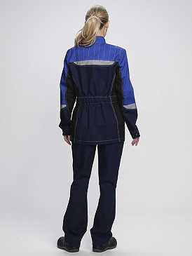 Костюм женский Формула-1 КБ  т.синий, василек/черный 