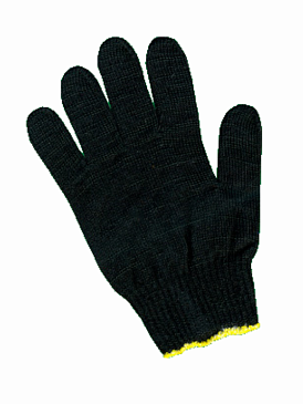 Перчатки рабочие х/б 10 класс черные