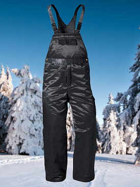 Полукомбинезон рабочий зимний KROKSTAND черный