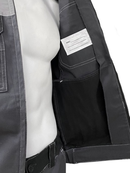 Костюм «Формула Коттон» ПКК т/серый, св-серый/черный С СОП