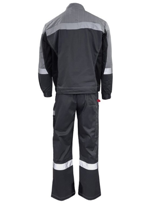 Костюм «Формула Коттон» ПКК т/серый, св-серый/черный С СОП