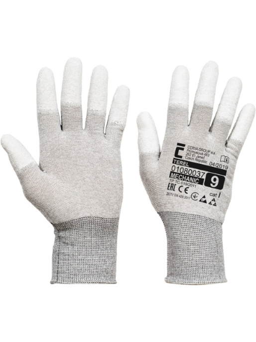 Перчатки рабочие TEREL полиамид с полиуритановым покрытием