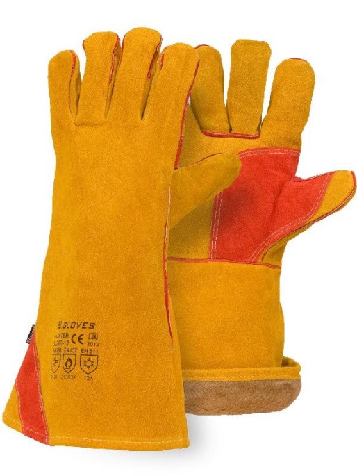 Краги утепленные спилковые HUNTER