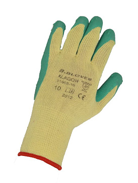 Перчатки рабочие ALAGON вязанные, покрытые латексом